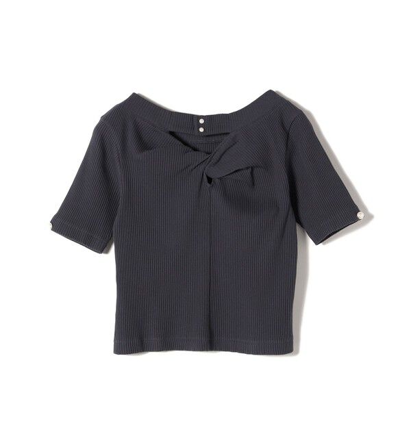 SHIPS for women「*オーガニックコットン バック クロス リブ トップス◇」|Tシャツ・カットソー|