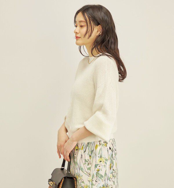 SHIPS for women「〈手洗い可能〉ペーパー コットン ワイド プルオーバー」|ニット・セーター|