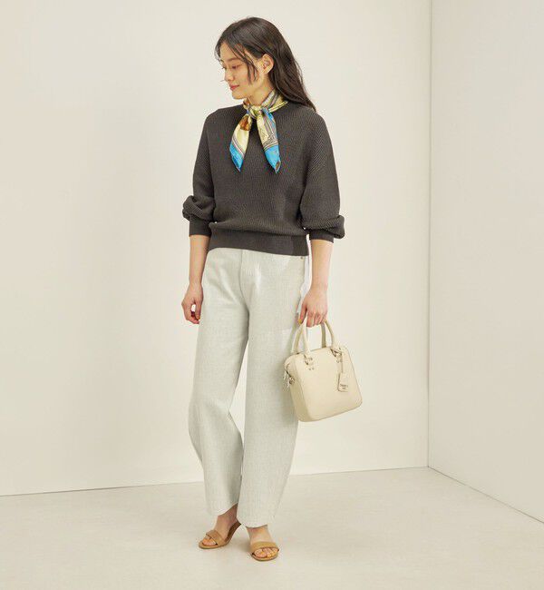 SHIPS for women「〈手洗い可能〉ペーパー コットン ワイド プルオーバー」|ニット・セーター|