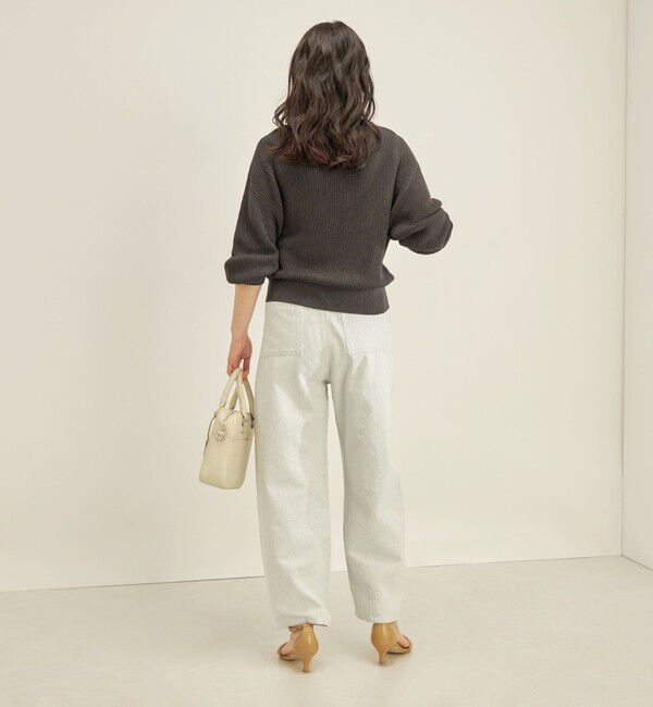 SHIPS for women「〈手洗い可能〉ペーパー コットン ワイド プルオーバー」|ニット・セーター|
