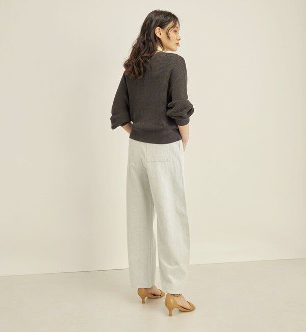 SHIPS for women「〈手洗い可能〉ペーパー コットン ワイド プルオーバー」|ニット・セーター|