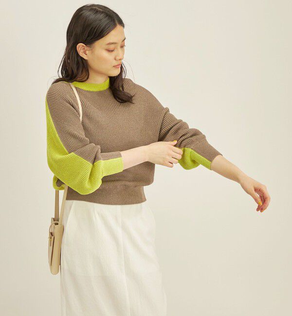 SHIPS for women「〈手洗い可能〉ペーパー コットン ワイド プルオーバー」|ニット・セーター|