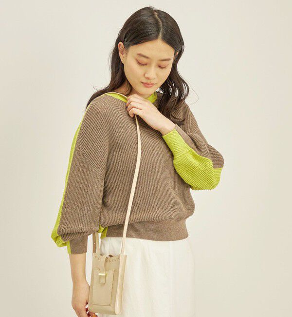 SHIPS for women「〈手洗い可能〉ペーパー コットン ワイド プルオーバー」|ニット・セーター|