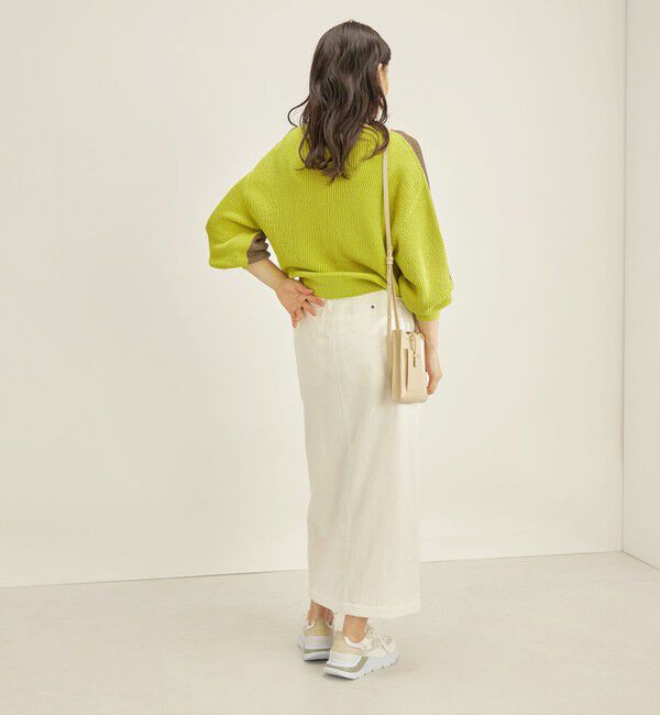 SHIPS for women「〈手洗い可能〉ペーパー コットン ワイド プルオーバー」|ニット・セーター|