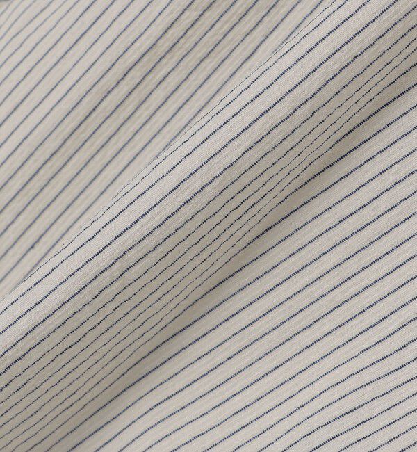 SHIPS「SHIPS: ボイル セミワイドカラー ストライプ ショートスリーブ シャツ」|シャツ・ブラウス|