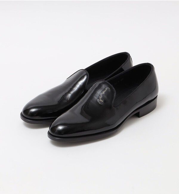 SHIPS「Lo spago: パテント スリッポン ローファー」|その他|ブラック