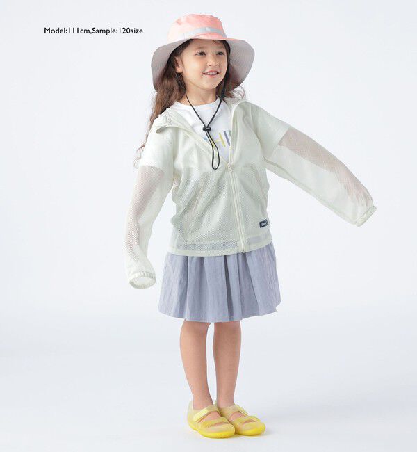 SHIPS KIDS「SHIPS KIDS:100～130cm / リバーシブル ギャザー スカート」|フレア|