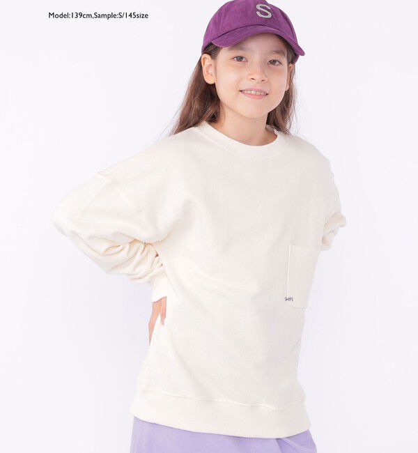 SHIPS KIDS「【WEB限定】SHIPS KIDS:100～160cm / マイクロ ロゴ スウェット」|スウェット・ジャージ|