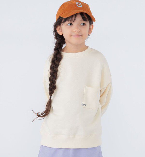 SHIPS KIDS「【WEB限定】SHIPS KIDS:100～160cm / マイクロ ロゴ スウェット」|スウェット・ジャージ|
