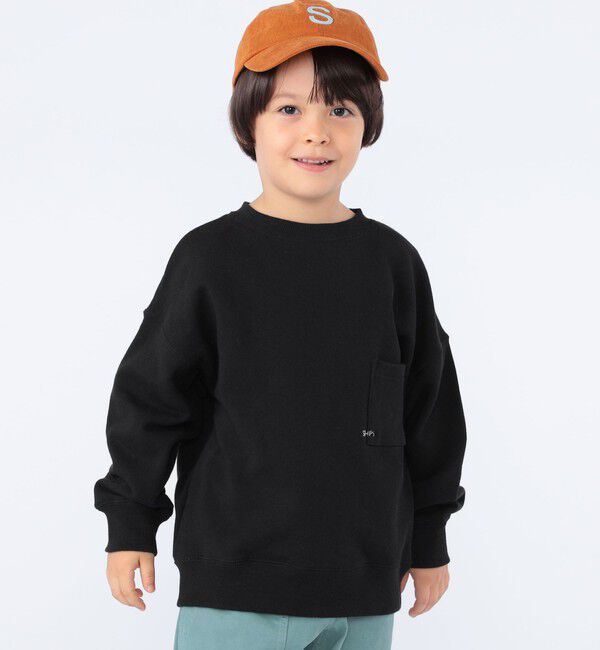 SHIPS KIDS「【WEB限定】SHIPS KIDS:100～160cm / マイクロ ロゴ スウェット」|スウェット・ジャージ|