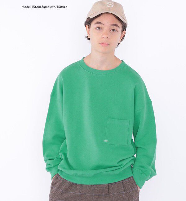 SHIPS KIDS「【WEB限定】SHIPS KIDS:100～160cm / マイクロ ロゴ スウェット」|スウェット・ジャージ|