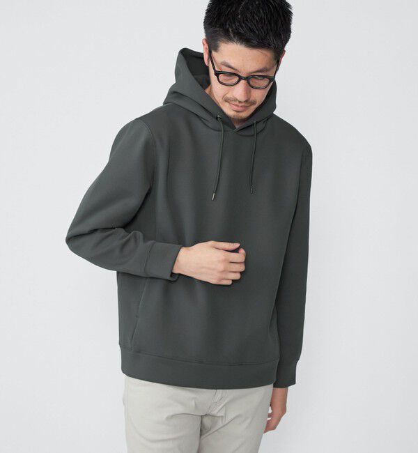 SHIPS「SHIPS: ハイゲージ ミラノリブ ポンチ パーカ」|パーカー|ダークグレー