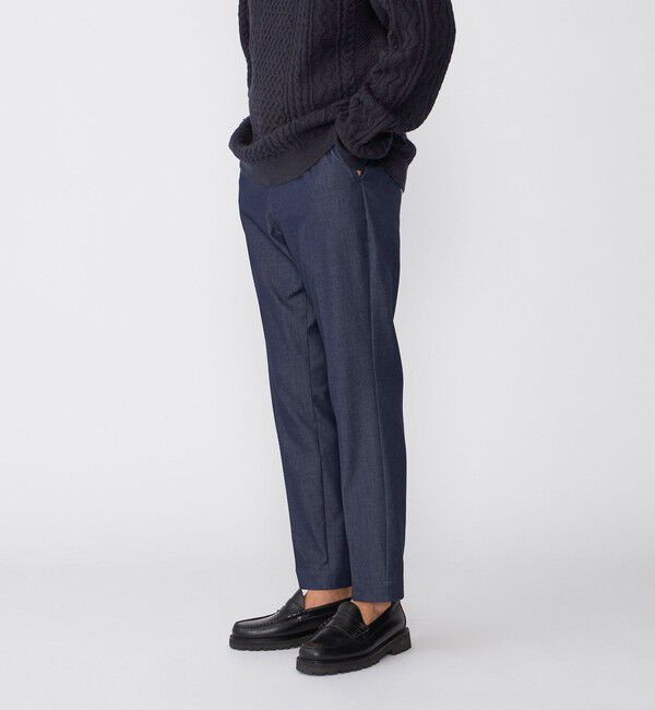 SHIPS「【WEB限定】SHIPS: WONDER デニムライク スラックス」|スラックス|ネイビー