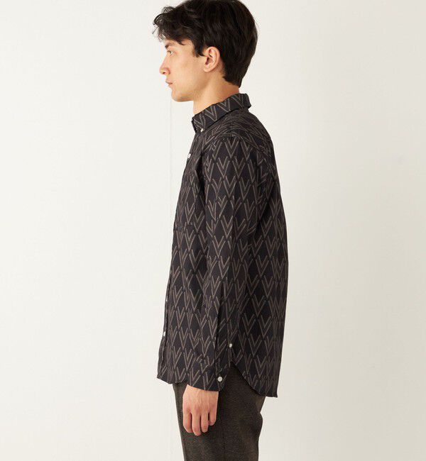 SHIPS Colors 「SHIPS Colors:〈洗濯機可能〉プリント ロングスリーブ シャツ」|シャツ・ブラウス|