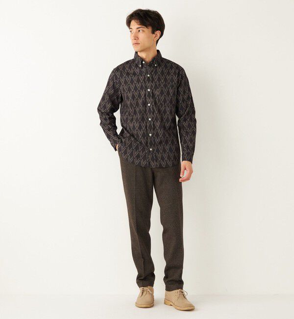 SHIPS Colors 「SHIPS Colors:〈洗濯機可能〉プリント ロングスリーブ シャツ」|シャツ・ブラウス|