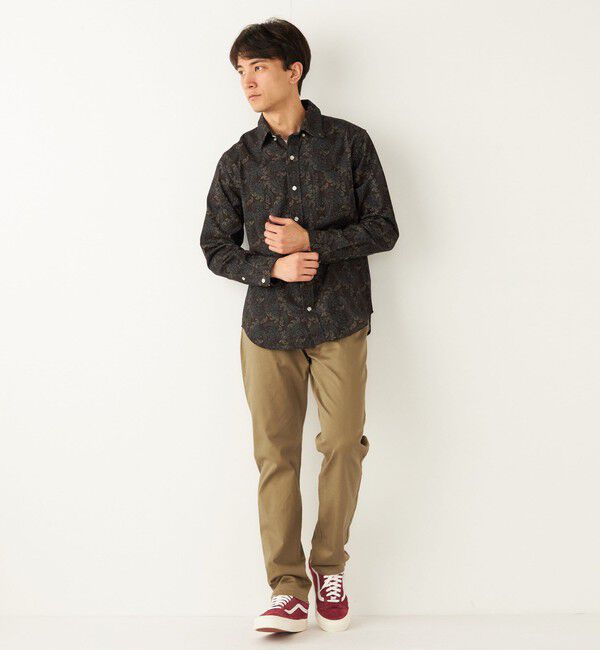 SHIPS Colors 「SHIPS Colors:〈洗濯機可能〉プリント ロングスリーブ シャツ」|シャツ・ブラウス|