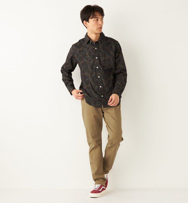 SHIPS Colors 「SHIPS Colors:〈洗濯機可能〉プリント ロングスリーブ シャツ」|シャツ・ブラウス|