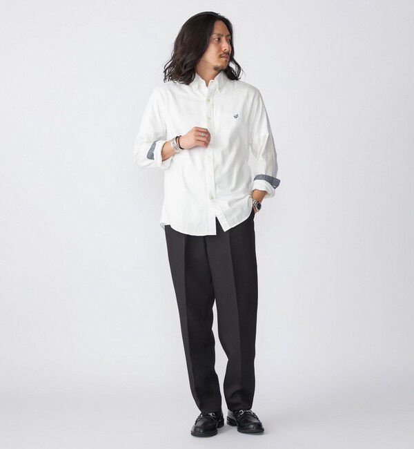 SHIPS「【WEB限定】SHIPS: MADE IN JAPAN ワンポイントロゴ 微起毛 ボタンダウンシャツ」|シャツ・ブラウス|