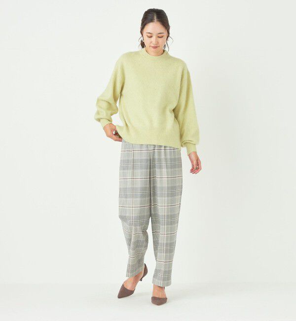 SHIPS Colors 「SHIPS Colors:〈手洗い可能〉ソリッド / チェック タック カーブ パンツ」|スラックス|