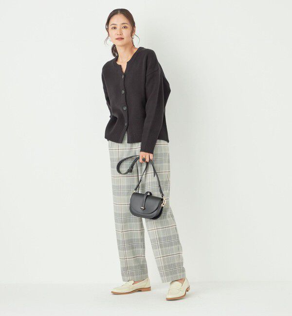 SHIPS Colors 「SHIPS Colors:〈手洗い可能〉ソリッド / チェック タック カーブ パンツ」|スラックス|