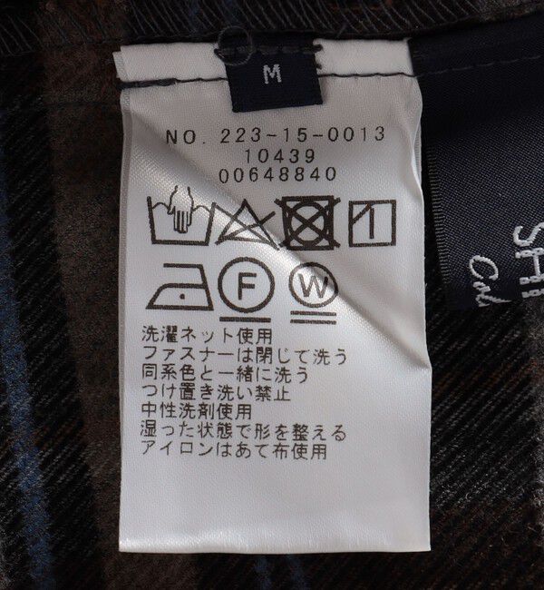 SHIPS Colors 「SHIPS Colors:〈手洗い可能〉ソリッド / チェック タック カーブ パンツ」|スラックス|