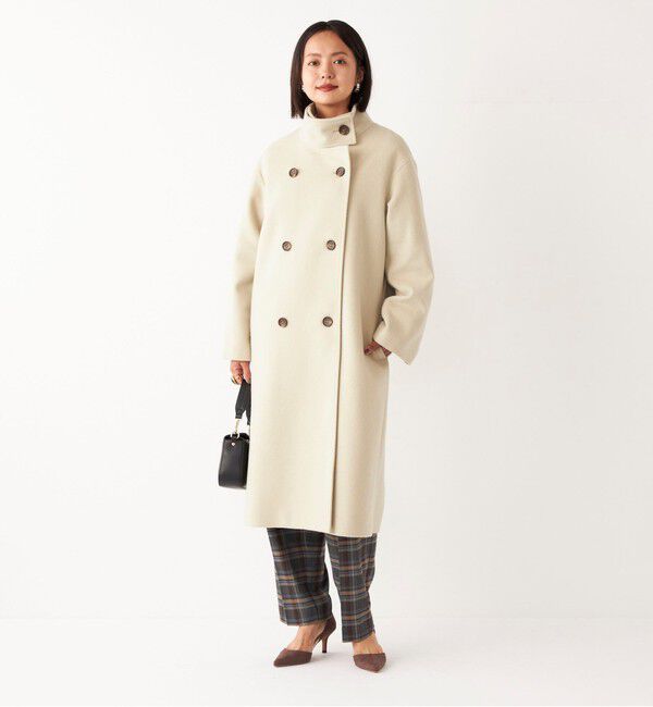 SHIPS Colors 「SHIPS Colors:〈手洗い可能〉ソリッド / チェック タック カーブ パンツ」|スラックス|