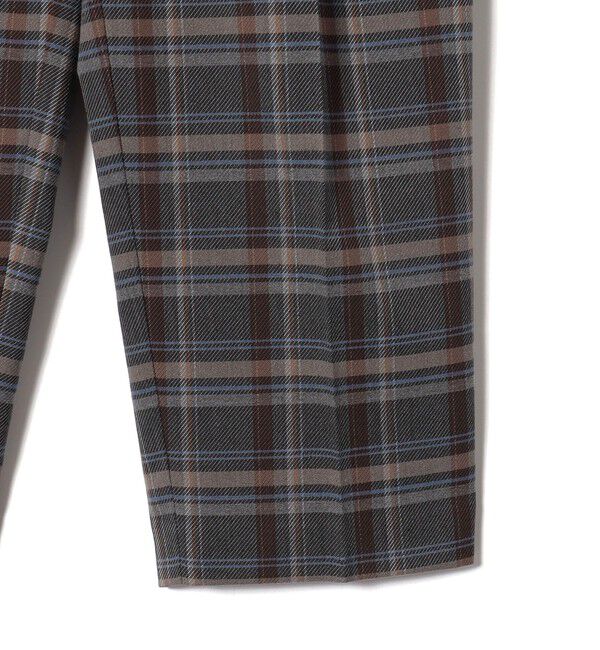 SHIPS Colors 「SHIPS Colors:〈手洗い可能〉ソリッド / チェック タック カーブ パンツ」|スラックス|