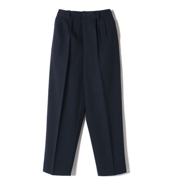 SHIPS Colors 「SHIPS Colors:〈手洗い可能〉ソリッド / チェック タック カーブ パンツ」|スラックス|