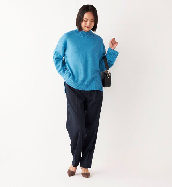 SHIPS Colors 「SHIPS Colors:〈手洗い可能〉ソリッド / チェック タック カーブ パンツ」|スラックス|