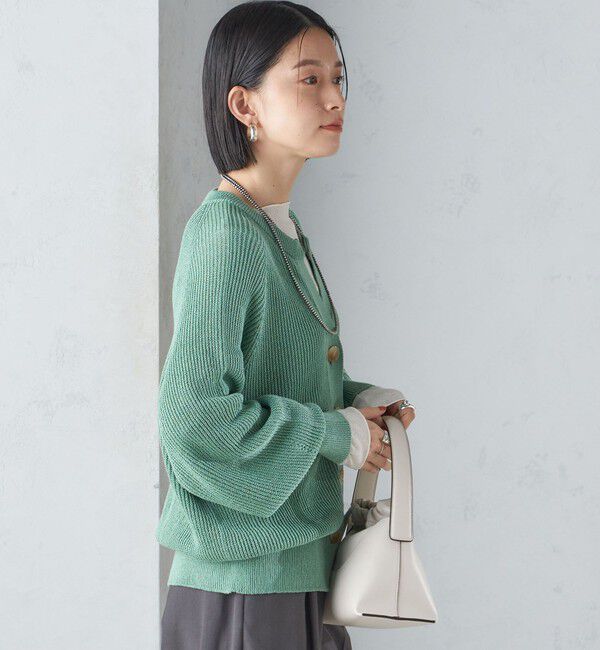 SHIPS for women「〈手洗い可能〉ペーパー コットン カーディガン ◇」|カーディガン|