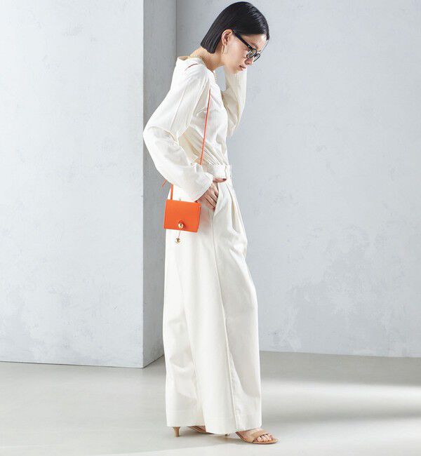 SHIPS for women「〈手洗い可能〉ハイカウント ツイル チノ タック パンツ 24SS ◇」|チノ|