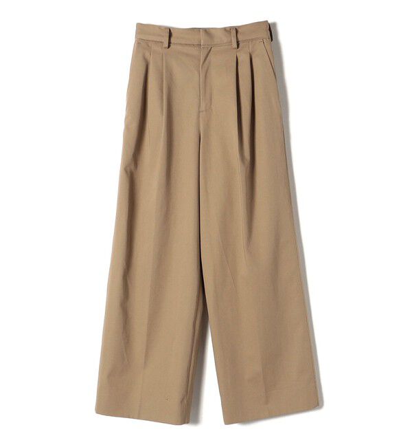 SHIPS for women「〈手洗い可能〉ハイカウント ツイル チノ タック パンツ 24SS ◇」|チノ|