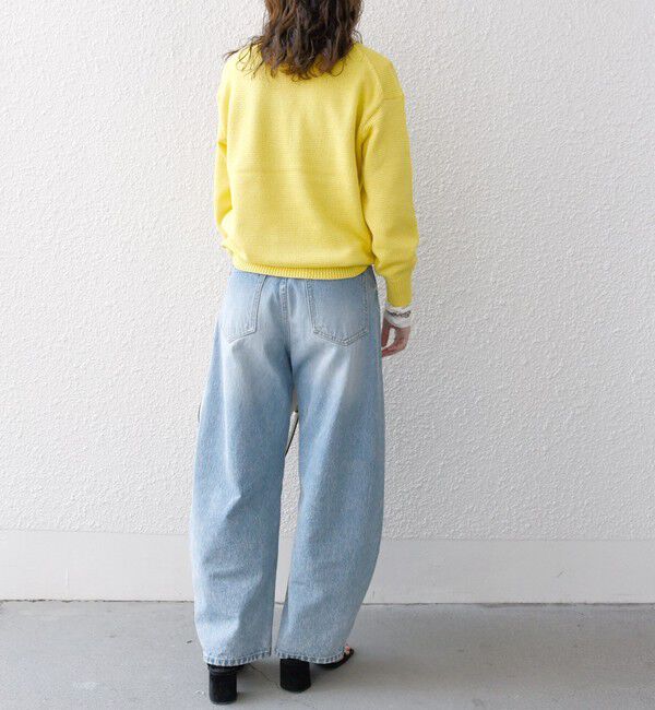 SHIPS any「SHIPS any:〈手洗い可能〉リリヤーン ライン Vネック ニット プルオーバー」|ニット・セーター|