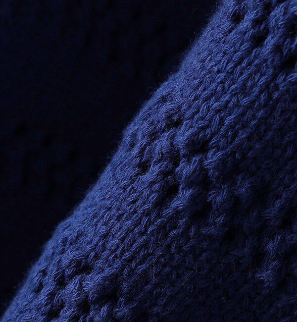 SHIPS any「SHIPS any: メッシュ ボーダー クルーネック カーディガン」|カーディガン|