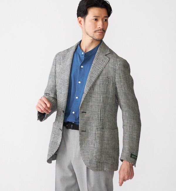 SHIPS「SHIPS: ウォッシュド デニム バンドカラーシャツ」|シャツ・ブラウス|