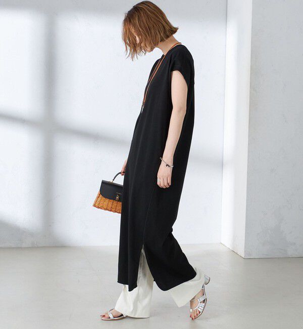 SHIPS for women「〈手洗い可能〉ジャージ スリット ワンピース」|ワンピース|