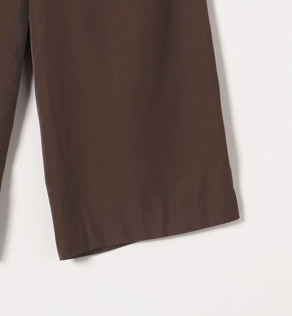 quaranciel「quaranciel:〈洗濯機可能〉シルキー サテン ダブルウエスト ワイド パンツ」|その他|