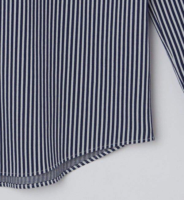 SHIPS「SHIPS: ジャージー ロンドンストライプ ワンピースカラー シャツ」|シャツ・ブラウス|