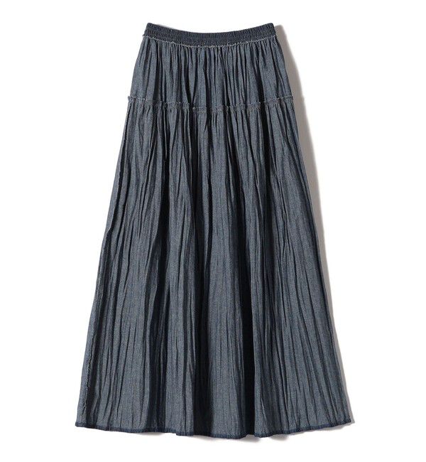 SHIPS for women「ROCKMOUNT:〈洗濯機可能〉デニム ティアード スカート」|スカート|