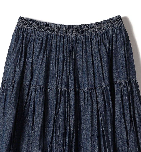 SHIPS for women「ROCKMOUNT:〈洗濯機可能〉デニム ティアード スカート」|スカート|