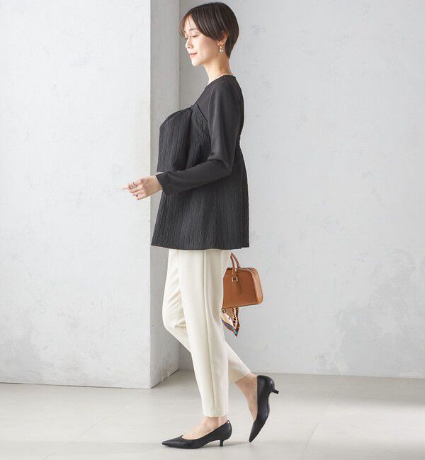 SHIPS for women「〈手洗い可能〉ジャカード ドッキング ビッグ リボン ブラウス」|シャツ・ブラウス|