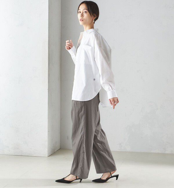 SHIPS for women「〈手洗い可能〉ナイロン混 ドロスト パンツ」|その他|