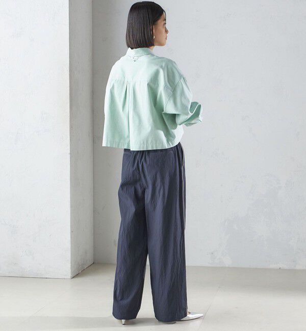 SHIPS for women「〈手洗い可能〉ナイロン混 ドロスト パンツ」|その他|