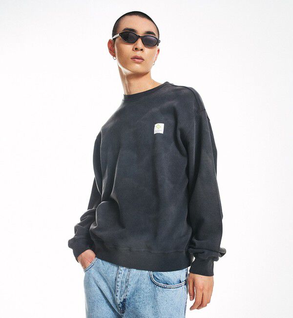 SHIPS「City Ambient Products: フロスト フェード スクエアロゴ スウェット」|スウェット・ジャージ|