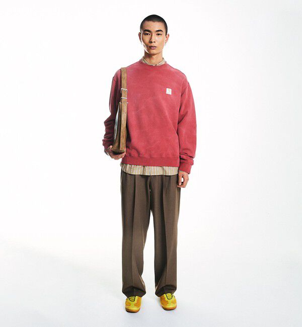 SHIPS「City Ambient Products: フロスト フェード スクエアロゴ スウェット」|スウェット・ジャージ|