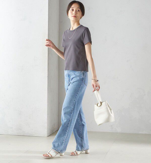 SHIPS for women「オーガニック コットン スムース TEE」|Tシャツ・カットソー|