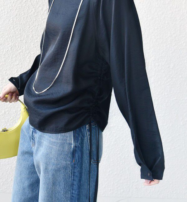 SHIPS for women「【WEB限定】〈洗濯機可能〉シアー ハイネック 2WAY ブラウス」|シャツ・ブラウス|