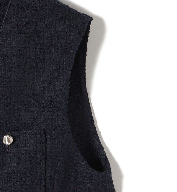 SHIPS Colors 「SHIPS Colors:ツイード Vネック ジレ2」|ベスト・ジレ|