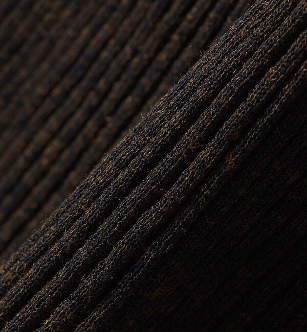 SHIPS for women「〈手洗い可能〉シアー リブ 長袖 ポロ ニット」|ニット・セーター|