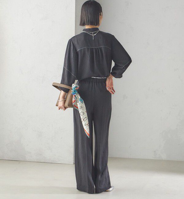 SHIPS for women「〈接触冷感/吸水速乾〉アセテート ワッシャー ブラウス」|シャツ・ブラウス|